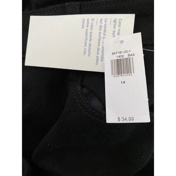 Old Navy Womens Mid Rise Rockstar Super Skinny Black Denim Jeans NEW Size 14 - Picture 6 of 11